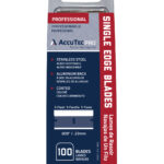 Single Edge Black Razor Blades EXTRA KEEN #9 Aluminum Back - PACK of 100