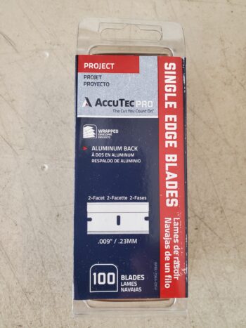 Single Edge Razor Blades #9 Aluminum Back Case 5000 - Image 2