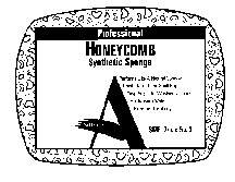 Sponge, Comfortable Clamshell Grip, Medium